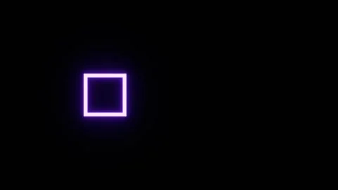 Purple Flashing Square Neon Elements Abstract Light Panel Background VJ Loop Stock Footage 344098113