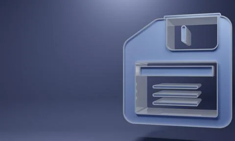 Purple Floppy disk for computer data storage icon isolated on purple backgr.. Stock Illustration