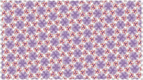 Purple Floral Decorative Pattern with Soft Botanical Elements Stock Illustration