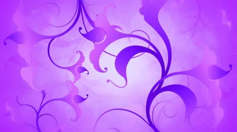 Purple Flourish Background 01 HD Stock Footage 10873637