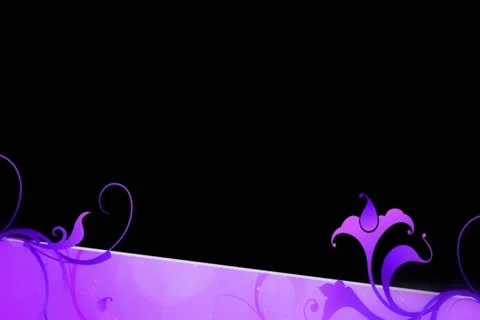 Purple Flourish Lower Third Widescreen Stock Footage 10874910