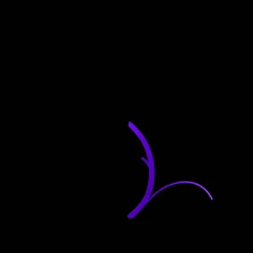 Purple Flourish Motion Design Element 02 HD Stock Footage 10873642