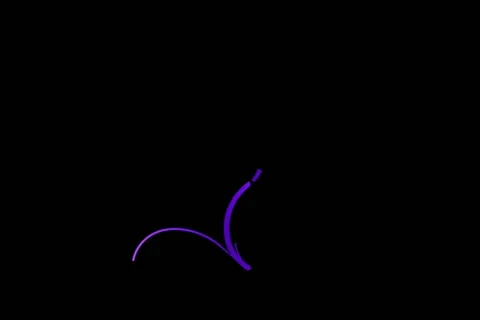 Purple Flourish Motion Design Element 01 Stock Footage 10874853