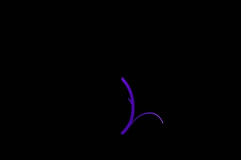 Purple Flourish Motion Design Element 02 Widescreen Stock Footage 10874912