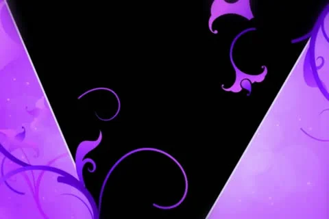 Purple Flourish Overlay Stock Footage 10874856