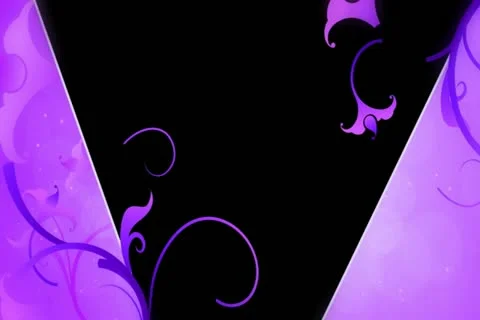 Purple Flourish Overlay Widescreen Stock Footage 10874914