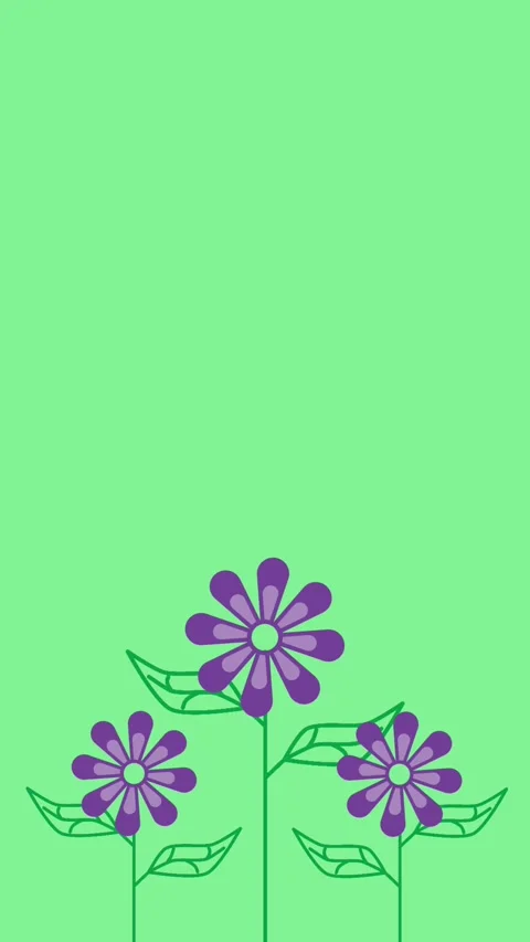 Purple flower animation Stock-Footage 311699469