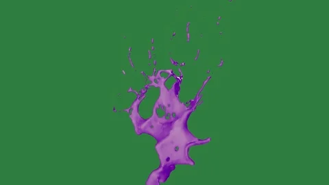 Purple flower on fire is burning deer splash of water blue liquid splashing Stock Footage 336969245