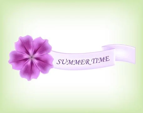 Purple flower Stock Illustration