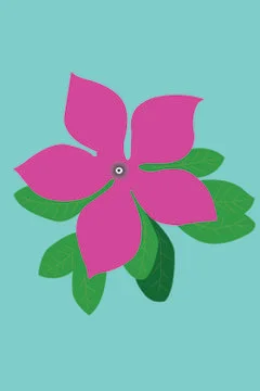 Purple flower Stock Illustration
