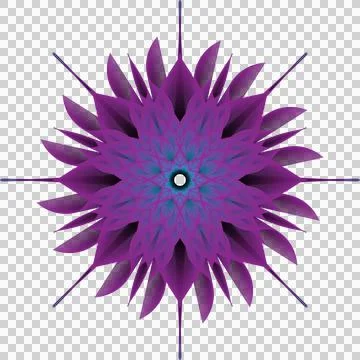 Purple flower Stock Illustration