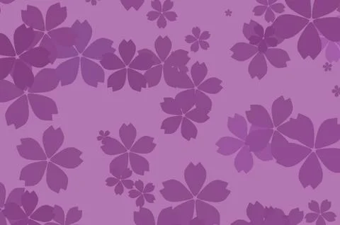 Purple flower pattern background design Illustrazione stock