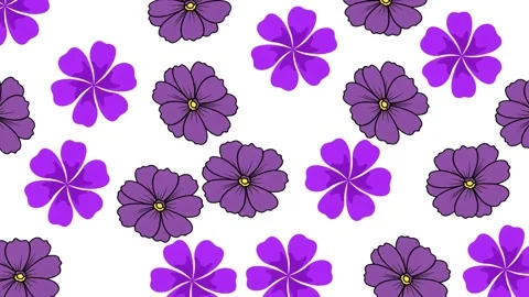Purple flower pattern motion background Stock Footage 326639624