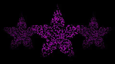 Purple flower pixels Stock Footage 302876094