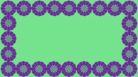 Purple flower square frame Stock-Footage 249396619