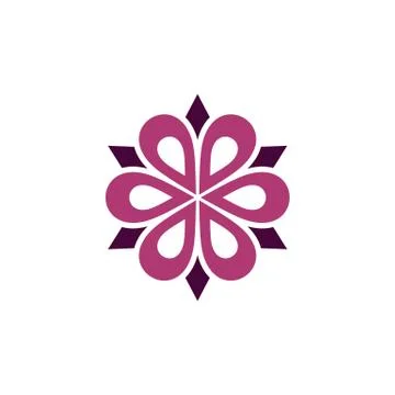 Purple Flower vector Logo Template Illustration Design. Vector EPS 10. Stock Illustration