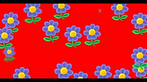 Purple Flower Video Transition Stock Footage 20644220