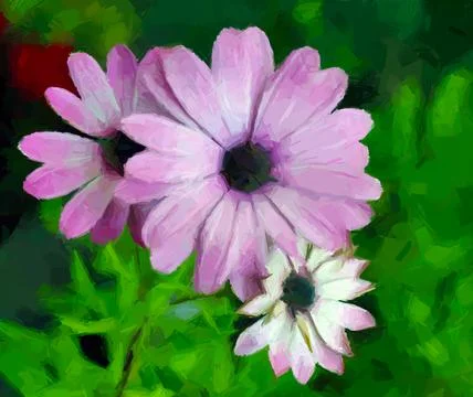 Purple flowers background Stock Photos