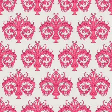 Purple flowers on a gray background Illustrazione stock