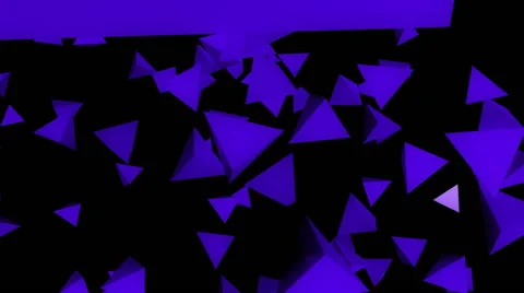  purple flying pyramid Stock Footage 54911932