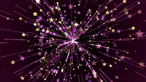 Purple flying star Stock Footage 105201066