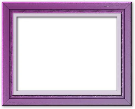 Purple frame with transparent background and shadow Stock Illustration
