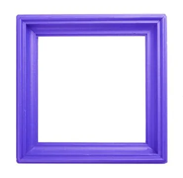 Purple frame an white background Stock Photos