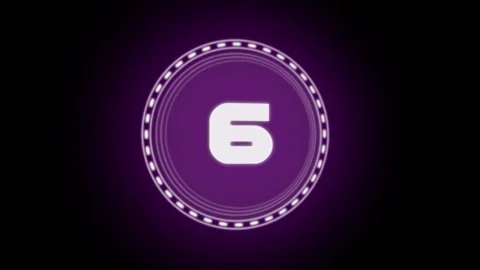 A purple futuristic countdown view Stock Footage 160829294