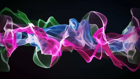 Purple Futuristic Digital Waves Loop Vidéo 111071205