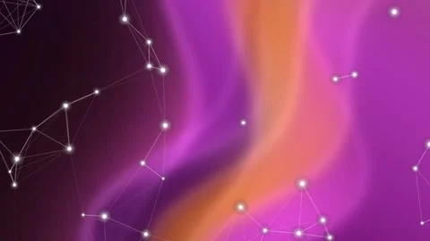 Purple Galaxy Background with Constellations and Stars. Stock Footage 330131438