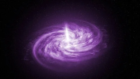 Purple Galaxy Stock Footage 81733100