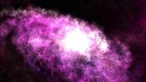 Purple Galaxy Nebula Background Видео 204144846