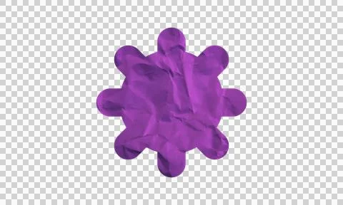 Purple gear icon with rounded edges isolated on a white background for UI d.. Stock Illustration