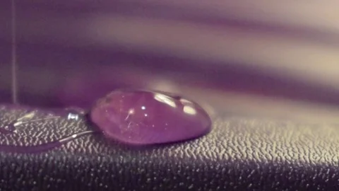 Purple Gel in Slow Reverse Stock Footage 72083883
