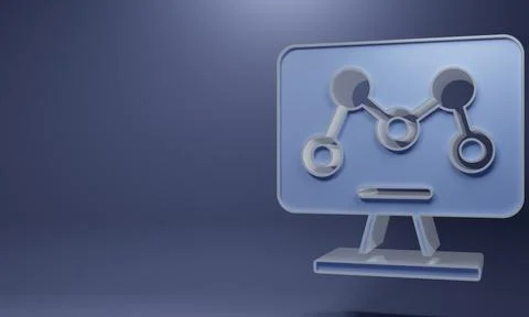 Purple Genetic engineering modification on laptop icon isolated on purple b.. 스톡 일러스트