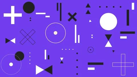 Purple Geometric Abstract Background Design Stock Illustration