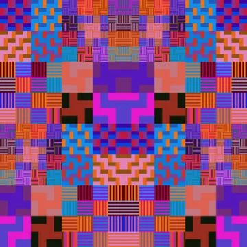 Purple geometric abstract pattern Stock Illustration