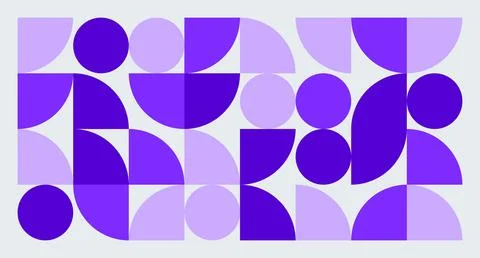 Purple Geometric Abstract Pattern Stock Illustration