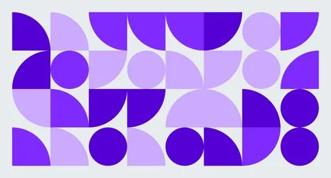 Purple Geometric Abstract Pattern Stock Illustration