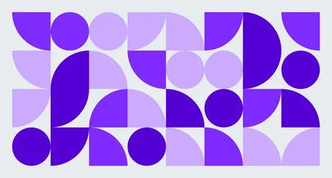 Purple Geometric Abstract Pattern Stock Illustration
