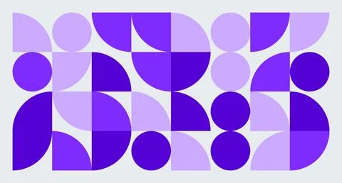 Purple Geometric Abstract Pattern Stock Illustration