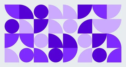 Purple Geometric Abstract Pattern Stock Illustration