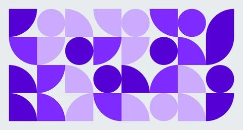 Purple Geometric Abstract Pattern Stock Illustration