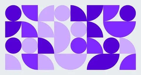 Purple Geometric Abstract Pattern Stock Illustration