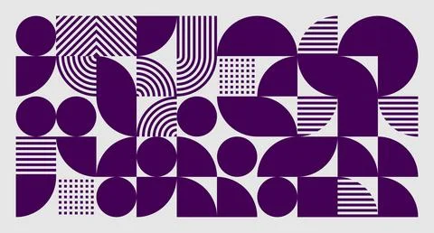 Purple Geometric Abstract Pattern Stock Illustration