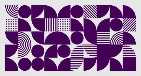 Purple Geometric Abstract Pattern Stock Illustration
