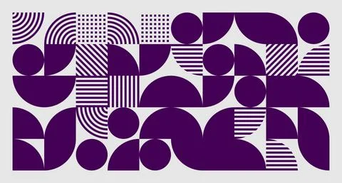 Purple Geometric Abstract Pattern Stock Illustration