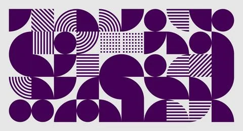 Purple Geometric Abstract Pattern Stock Illustration