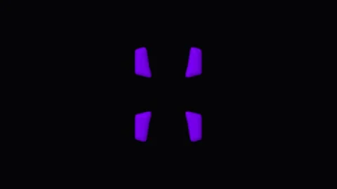 Purple Geometric Abstract Shapes Morphing Seamlessly During Minimalist Anim.. Stock Footage 342522470