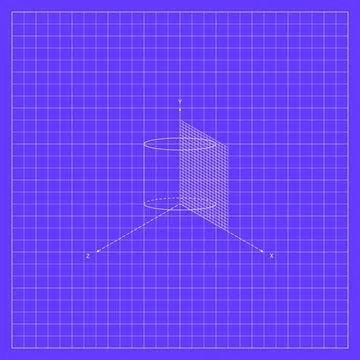 Purple geometric background featuring a white wireframe three-dimensional g.. 库存插图